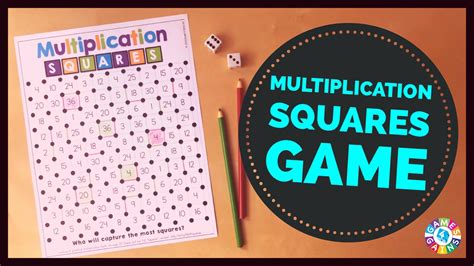 multiplication squares game games  gains
