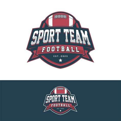 Premium Vector American Football Sport Logo Retro Logo Vintage Badge