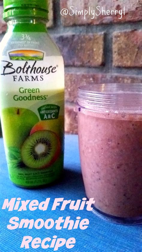 Mixed Fruit Smoothie Recipe - Simply Sherryl