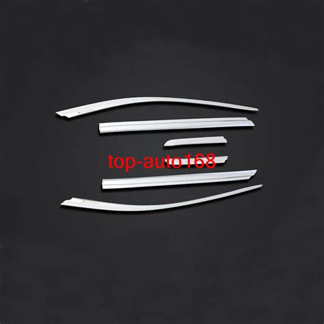 Chrome Window Visor Vent Shades Sun Rain Guard Pcs For Nissan Rogue