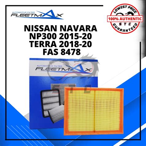 Fleetmax Air Filter For Nissan Navara Np Terra Fas