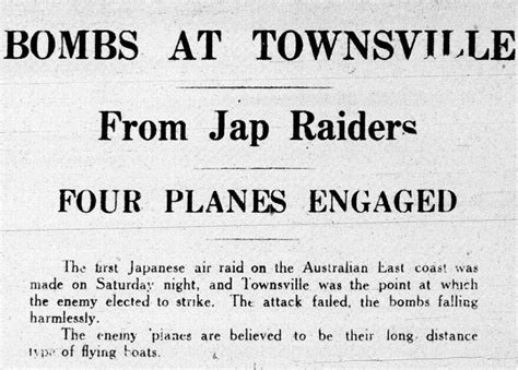 70th anniversary of the bombing of Townsville during World War II ...