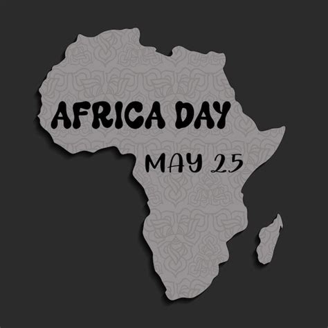 Premium Vector | Africa day may 25 vector typography