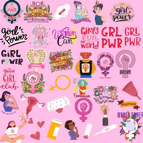 Girl Power Svg Girl Power Clipart Girl Clipart Feminist Clipart