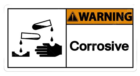 Corrosive Symbol Vector Hd Images, Warning Corrosive Symbol Sign ...