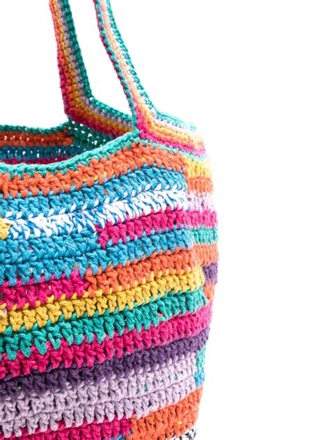 Nannacay Vida Colori Crochet Knit Tote Bag Farfetch