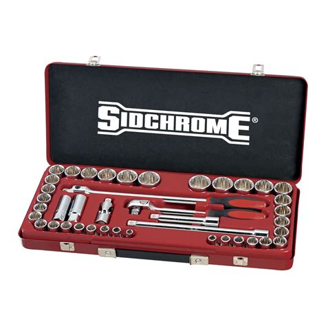 41 Piece Metric AF 1 2 Drive Socket Set SIDCHROME Tools Tool Storage