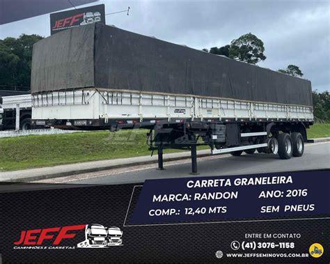 Carreta Semi reboque GRANELEIRO usada à venda no Paraná PR 3 eixos