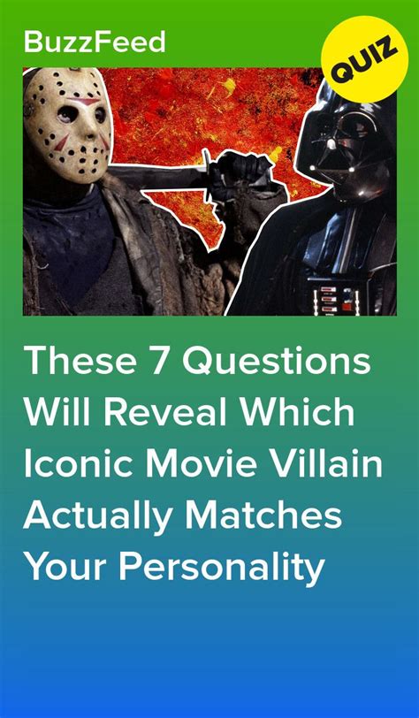 These 7 Questions Will Reveal Which Iconic Movie Villain Actually