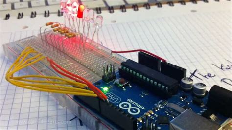 Knight Rider Circuit Arduino