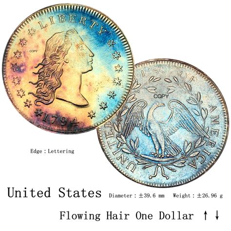 1794 Flowing Hair Dollar Coin Flowing Hair Non Currency Coins