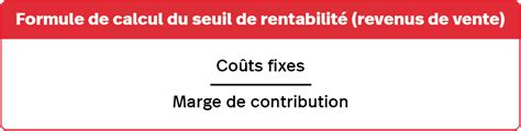 Comment les détaillants peuvent calculer le seuil de rentabilité