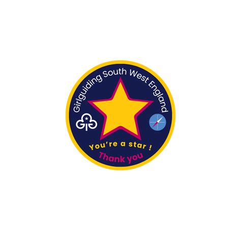 Girlguiding Swe Online Shop Star Badge New Addition