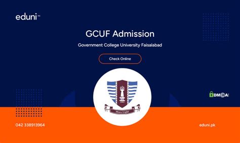 Gcuf Admission 2024 Last Date Fee Structure Entry Test