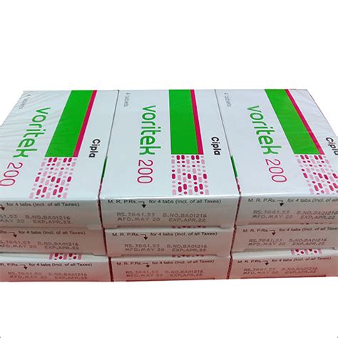 Voritek 200 Voriconazole Tablets At Best Price In Kanpur Anuj Medical