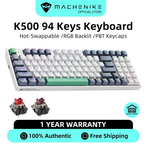 Machenike K Wired Mechanical Keyboard Keys Rgb Backlit Hot Swappable Lazada Ph