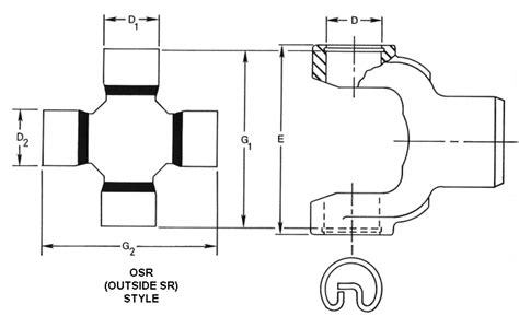 5-460X Dana Spicer Conversion U Joint 1310/1350