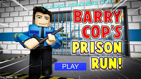 New Barry Cops Prison Run 🤣💀 Roblox First Person Obby Escape