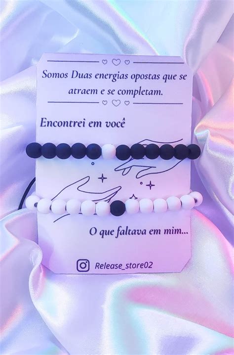 Par De Pulseiras Casal Ajust Vel Pulseira Da Amizade Ying Yang