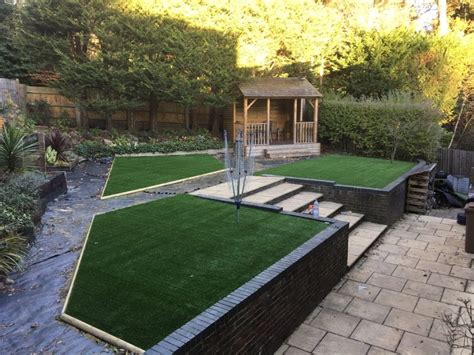 Contemporary Artificial Grass Garden Installation Trulawn Artificial