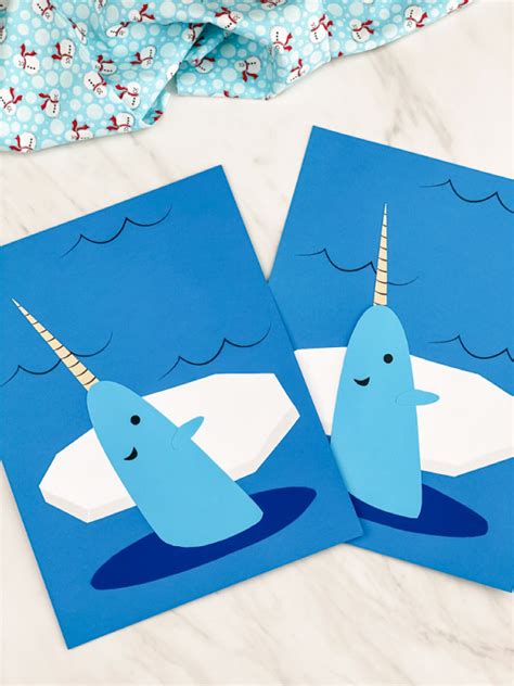 Cute Narwhal Craft For Kids