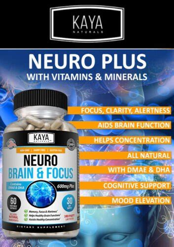 Kaya Naturals Neuro Brain And Focus Supplement Bodytonix Australia