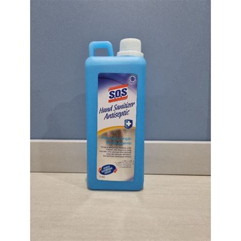 Jual Sos Hand Sanitizer Antiseptic Liquid Cair L Liter Shopee