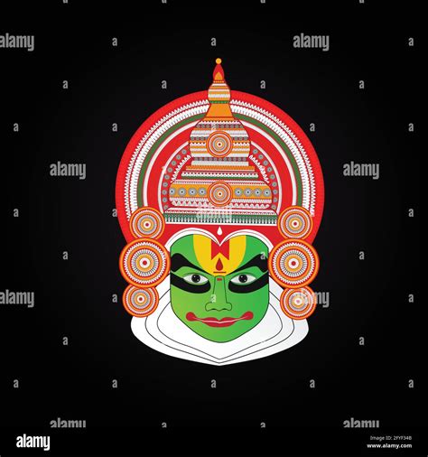 Kathakali Face Vector