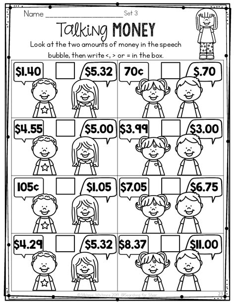 Count The Money 2nd Grade 3rd Grade Math Worksheet Greatschools