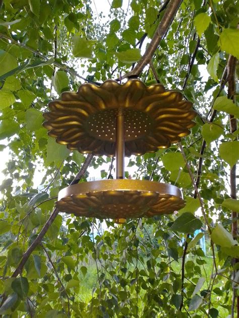 Hanging metal bird feeder Bird feeders for the outdoors | Etsy | Metal bird feeders, Bird ...