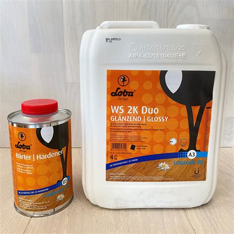 Βερνίκι πατώματος LOBA 2K Duo gloss 5L Καρράς Παρκέτα