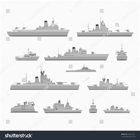 Set Warships Design Creativity Stock Illustration 332661701 | Shutterstock