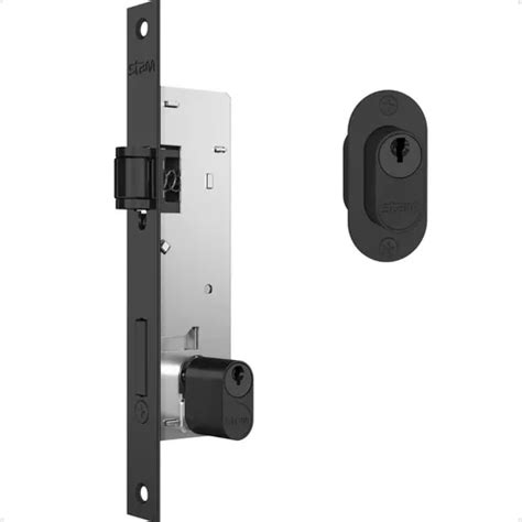 Fechadura Stam Rolete Porta Pivotante Preto Fosco 601 MercadoLivre