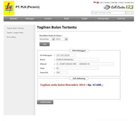 Cek Nomor Tagihan Listrik Perumperindo Co Id
