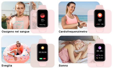 Iowodo R Smartwatch Uomo Donna Con Ossimetro Spo Monitor Contapassi