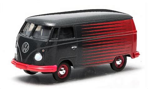 Coche Miniatura Volkswagen T1 1 64 Greenlight Kastenwagen Gris Rojo