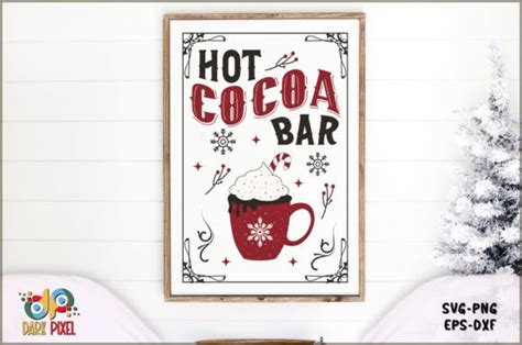 Hot Cocoa Bar Sign SVG Graphic By Dark Pixel Creative Fabrica