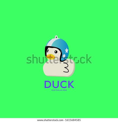 Cute Funny Duck Logo Unique Duck Stock Vector (Royalty Free) 1615684585 ...