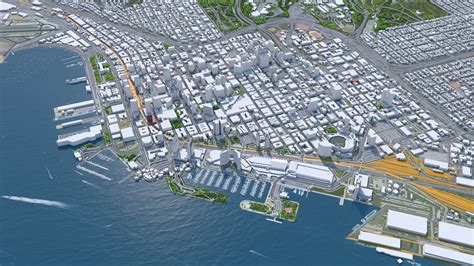 San Diego City California Usa 3d Model 199 3dm C4d Fbx Obj Stl