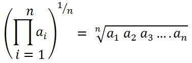 Geometric Mean Calculator