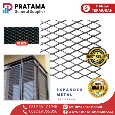 Expanded Metal Besi Expanda Wire Mesh D X M Untuk Pagar