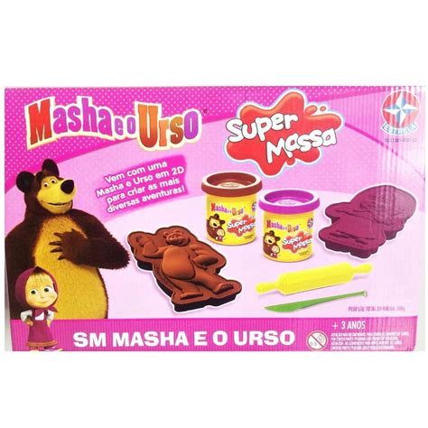 Massinha De Modelar Masha E O Urso Super Massa Estrela Submarino