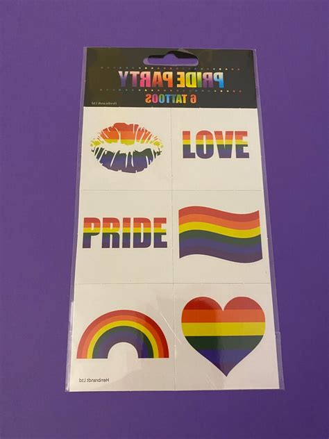 Gay Pride Temporary Tattoo Pack Lgbtq Temporary Tattoos Etsy