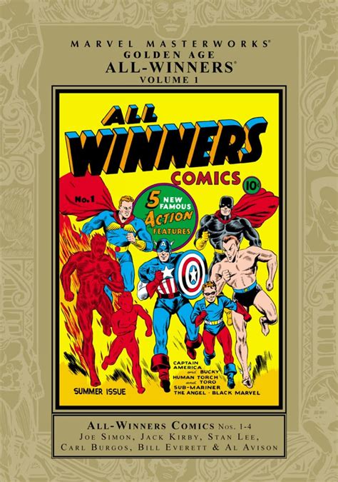 Marvel Masterworks Golden Age All Winners Simon Joe Lee Stan