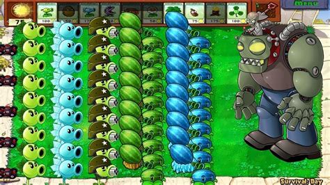 Plants Vs Zombies Hack All Pea Pvz Vs Team Melon Vs 99 Gargantuar Youtube