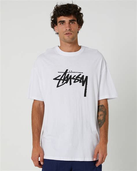 Stussy Solid Stock Ss Tee White Surfstitch