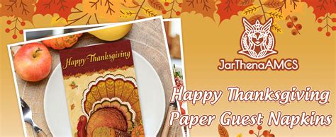 Amazon Jarthenaamcs Pcs Happy Thanksgiving Paper Guest Napkins