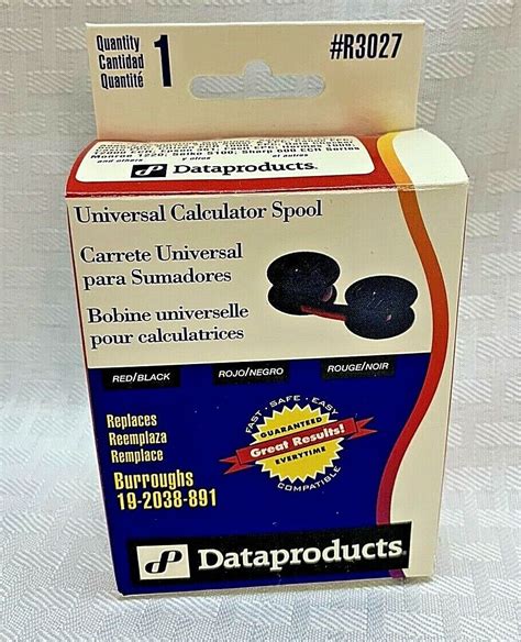 Universal Calculator Spool Ribbon Black Red Dataproducts Ebay