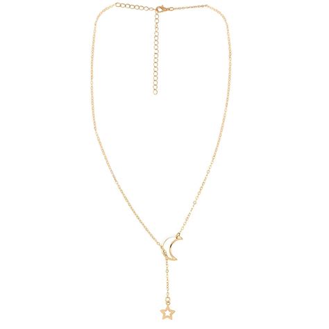 Buy Oomph Jewellery Gold Tone Star Moon Lariat Multi Layer Delicate