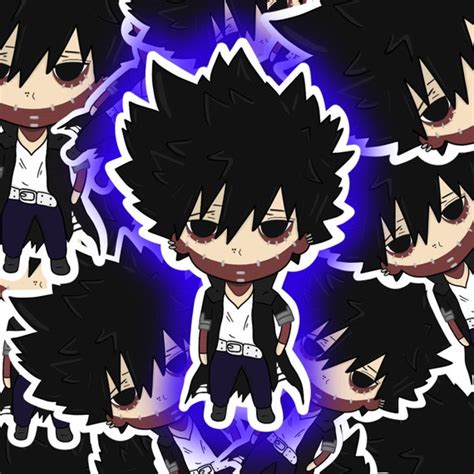 Dabi Chibi My Hero Academia Weatherproof Sticker Etsy